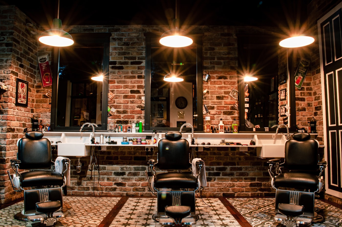 Client getting a haircut