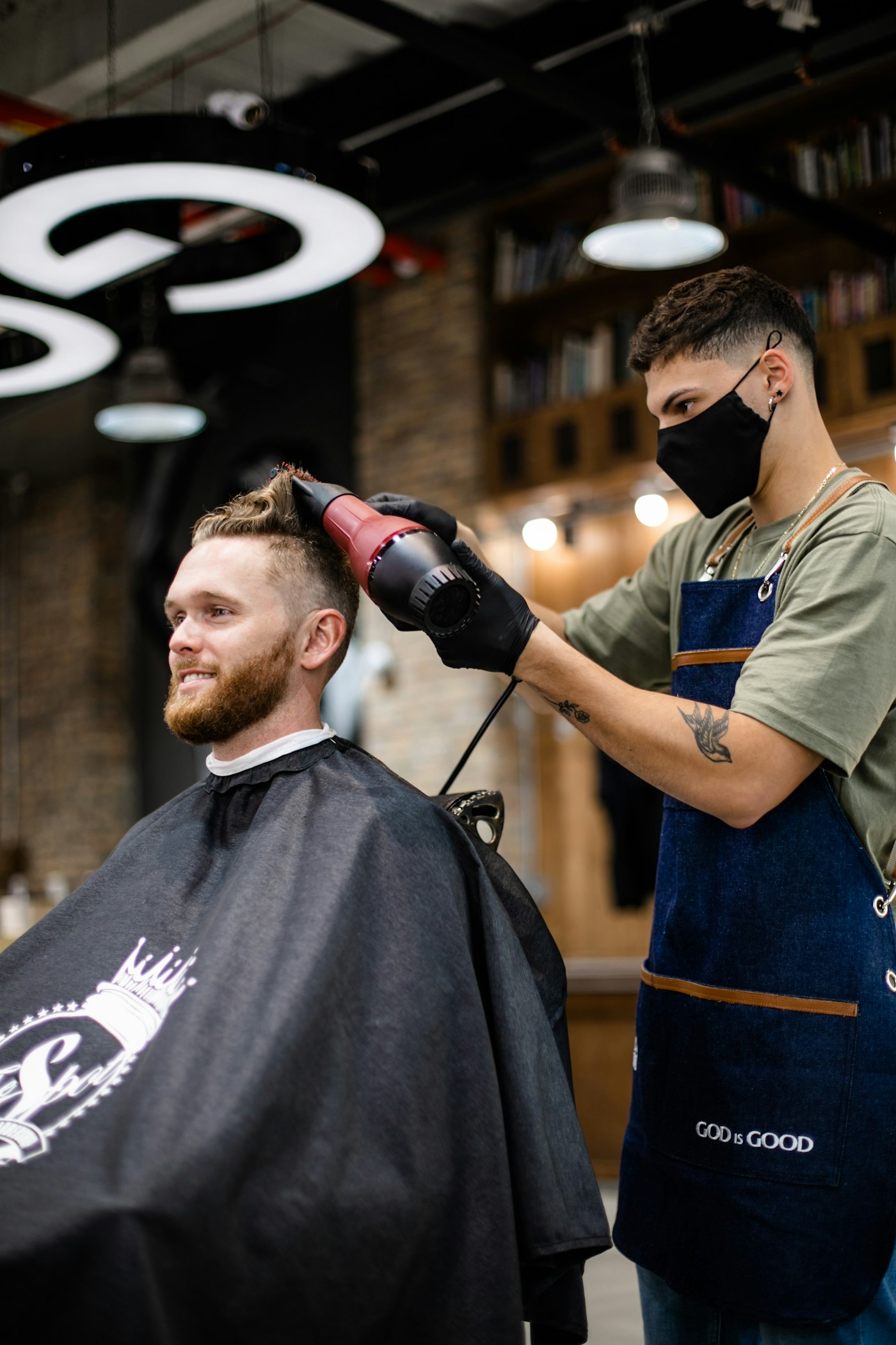 Barbering tools laid out